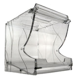 Left side view, open sharkbin